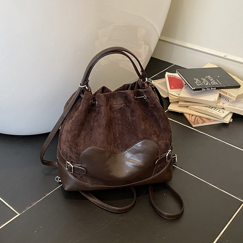 Wholesale PU Leather Drawstring shoulder bag